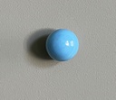 [EQ01.113-25S] RONDE OPAQUE TURQUOISE (25 mm, De Stock)